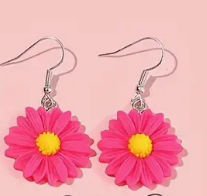 Load image into Gallery viewer, Children&#39;s Cute Candy Color Small Daisy Flower Earrings