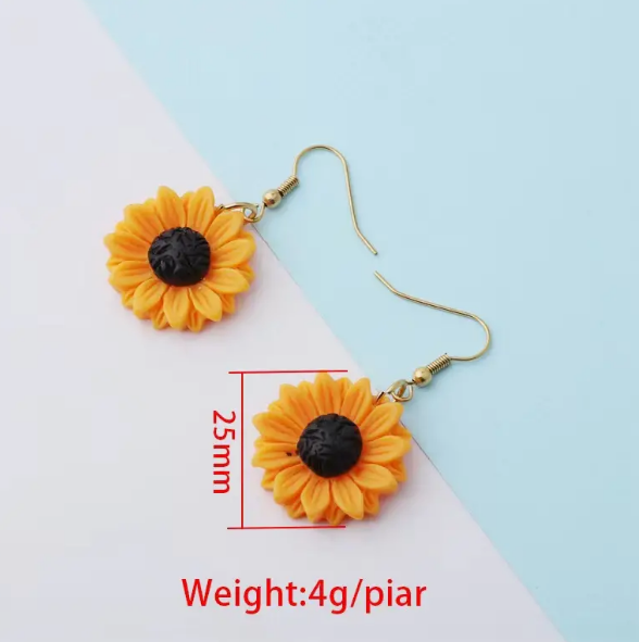 Fashion Sunflower Earrings
