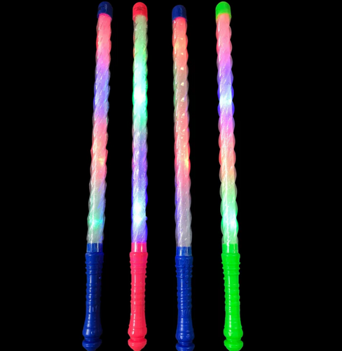 LED Twisting Flashing Light Up Stick Wand