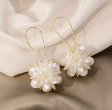 Load image into Gallery viewer, Flower Ball Design Elegant Cluster Earrings