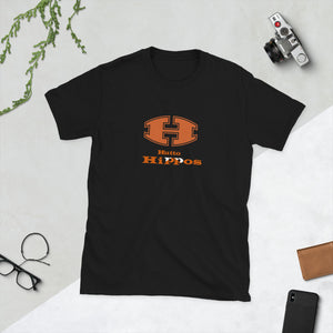 Hutto Hippos w/white Short-Sleeve Unisex T-Shirt