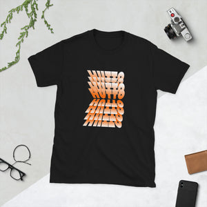 Hutto Flip Text Effect Short-Sleeve Unisex T-Shirt