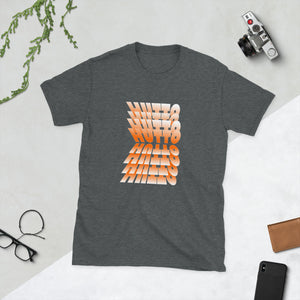 Hutto Flip Text Effect Short-Sleeve Unisex T-Shirt