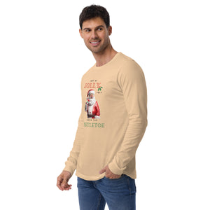 Get a Jolly Jolt Under the Mistletoe Long Sleeve Shirt