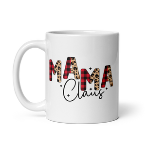 MAMA Clause Animal print and Plaid Coffee Mug