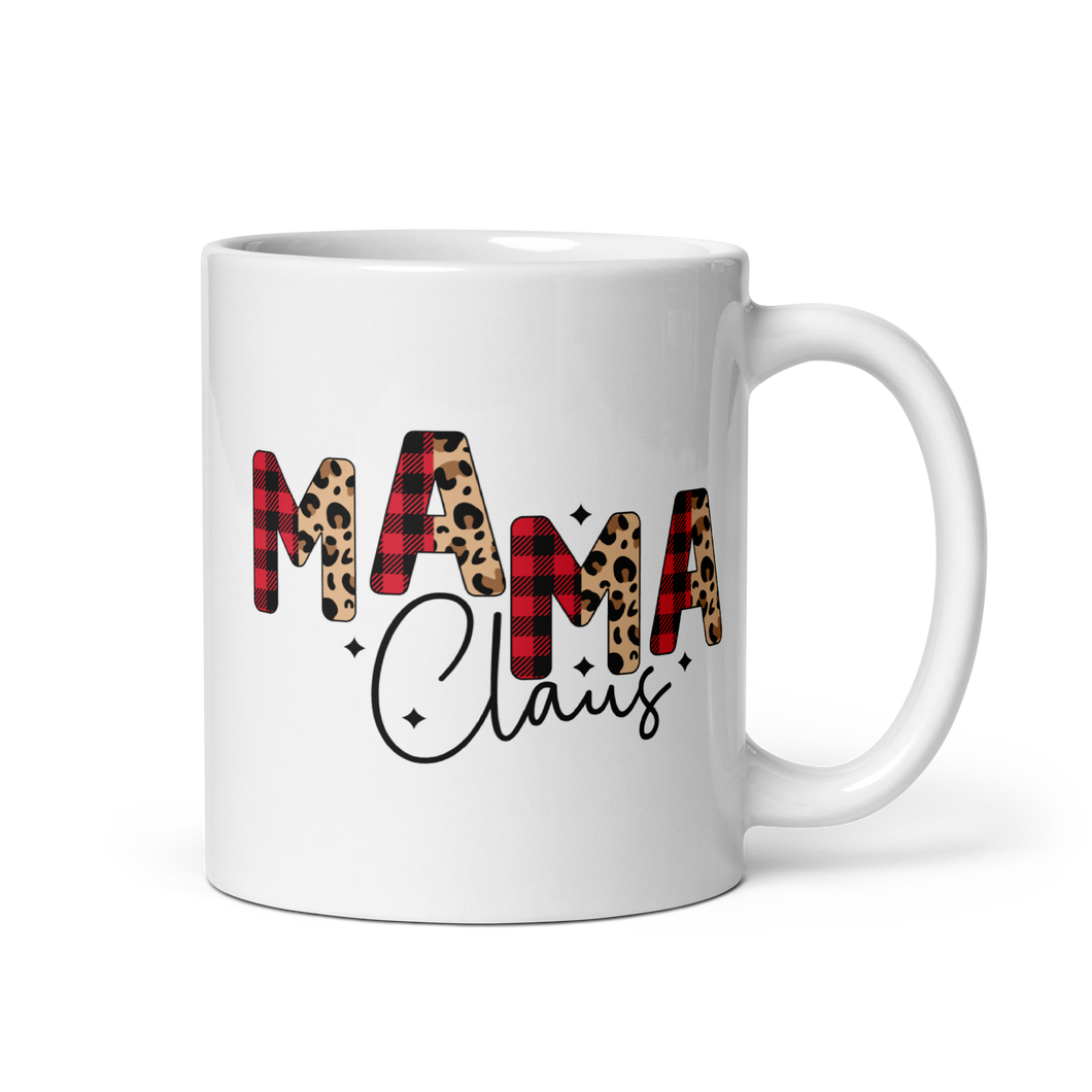 MAMA Clause Animal print and Plaid Coffee Mug
