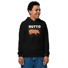 Load image into Gallery viewer, Outline Hutto Hippo Text Effect Youth hoodie