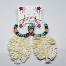 Load image into Gallery viewer, Let&#39;s Tassel Earrings - Pueblo beaded hoops