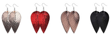Load image into Gallery viewer, Fax Leather Leaf Earrings