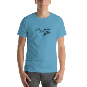King of the Track Short-Sleeve Unisex T-Shirt - Ocean Blue / M