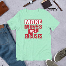 Load image into Gallery viewer, Make Moves Not Excuses - Heather Mint / S - Heather Mint / M - Heather Mint / L - Heather Mint / XL - Heather Mint / 2XL - Heather Mint / 3XL - Heather Mint / 4XL