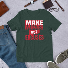 Load image into Gallery viewer, Make Moves Not Excuses - Heather Forest / S - Heather Forest / M - Heather Forest / L - Heather Forest / XL - Heather Forest / 2XL - Heather Forest / 3XL - Heather Forest / 4XL