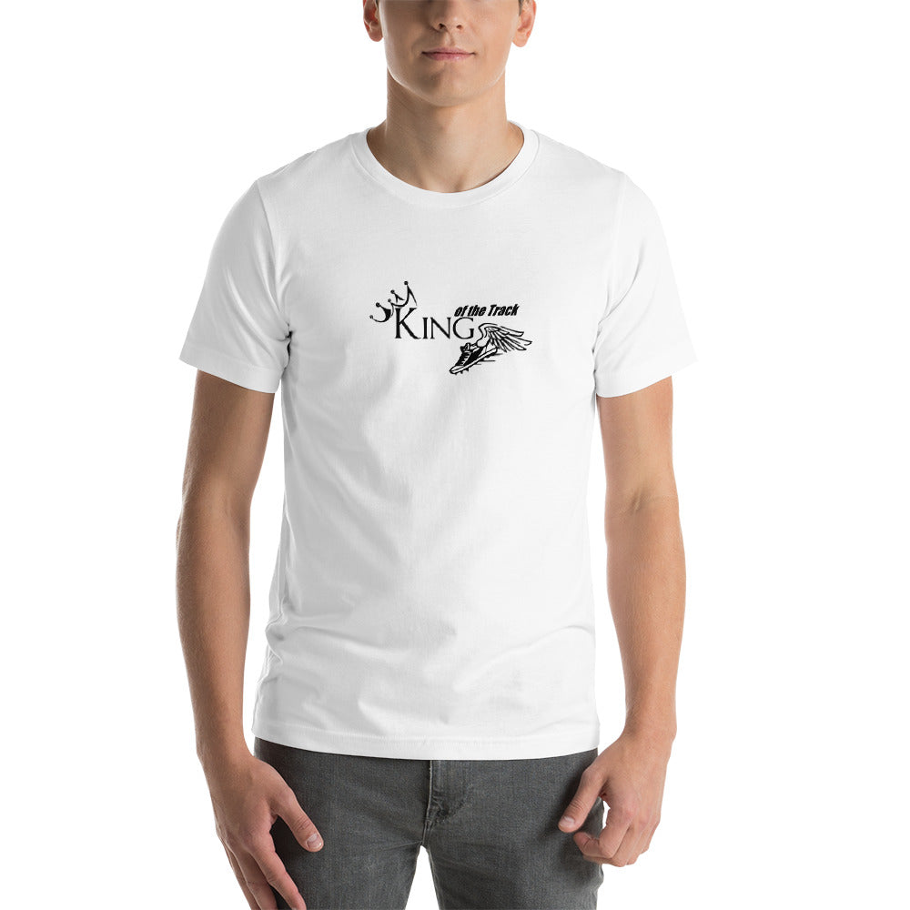 King of the Track Short-Sleeve Unisex T-Shirt - White / M
