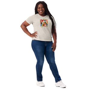Love Yourself  First Women’s relaxed tri-blend t-shirt