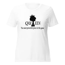 Load image into Gallery viewer, Queen the most powerful piece women’s relaxed tri-blend t-shirt