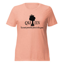 Load image into Gallery viewer, Queen the most powerful piece women’s relaxed tri-blend t-shirt